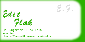 edit flak business card